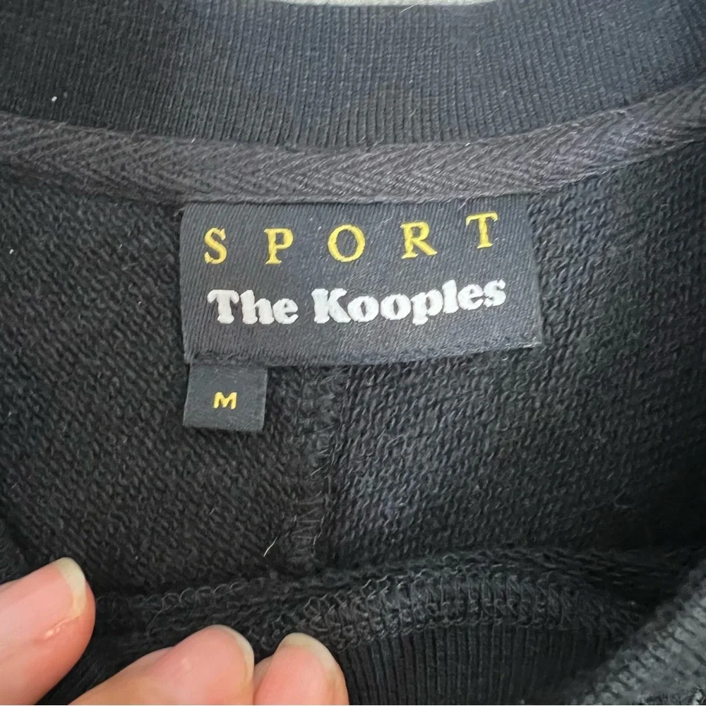 Womens The Kooples Black Cut-Out Side Zipper Sweatshirt Top M - Picture 9 of 11